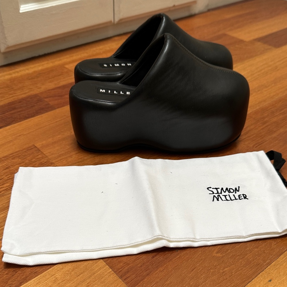 Simon Miller Dark Leather Platform Shoes